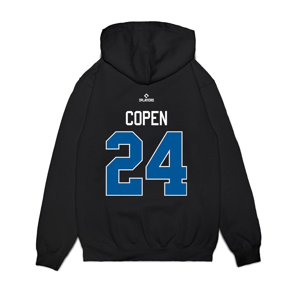 Tulsa Drillers - MILB Baseball : Patrick Copen - Premium Hooded Sweatshirt-1