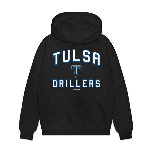 Tulsa Drillers - MILB Baseball : Wyatt Crowell - Premium Hooded Sweatshirt-0