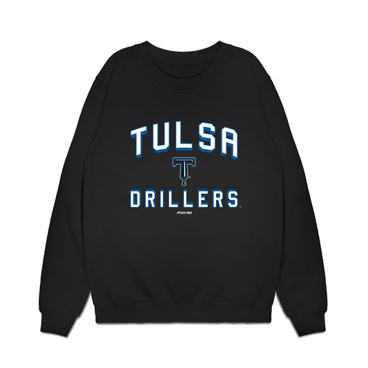 Tulsa Drillers - MILB Baseball : Wyatt Crowell - Premium Crewneck Sweatshirt-0