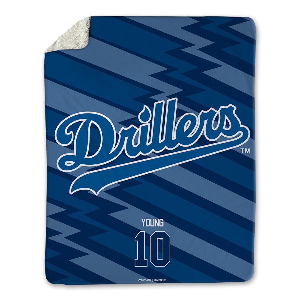 Tulsa Drillers - MILB Baseball : Taylor Young - Blanket-0