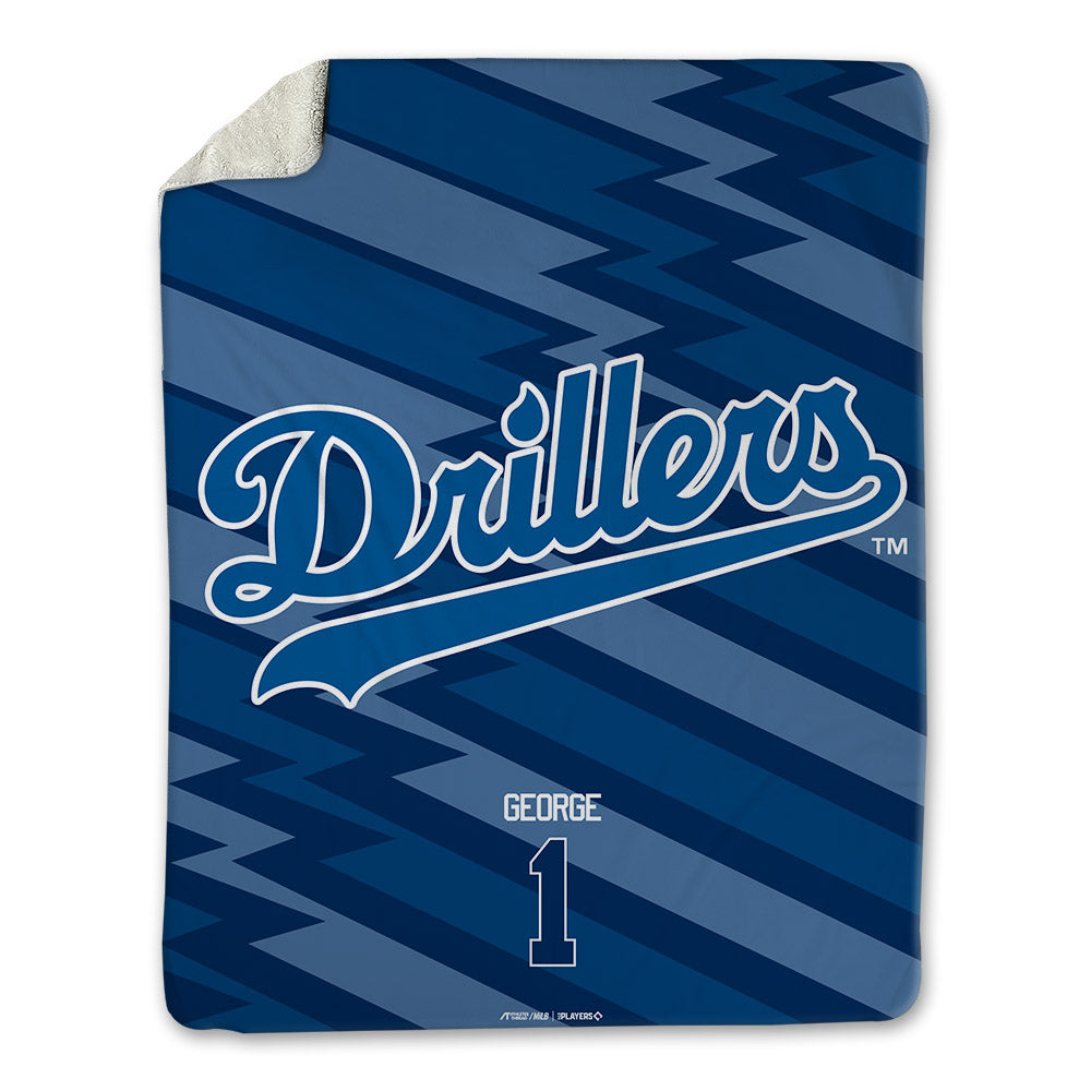 Tulsa Drillers - MILB Baseball : Kendall George - Blanket-0