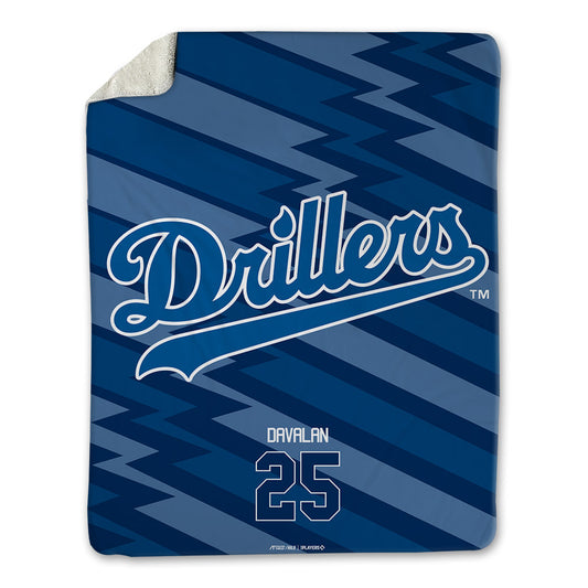 Tulsa Drillers - MILB Baseball : Charles Davalan - Blanket-0