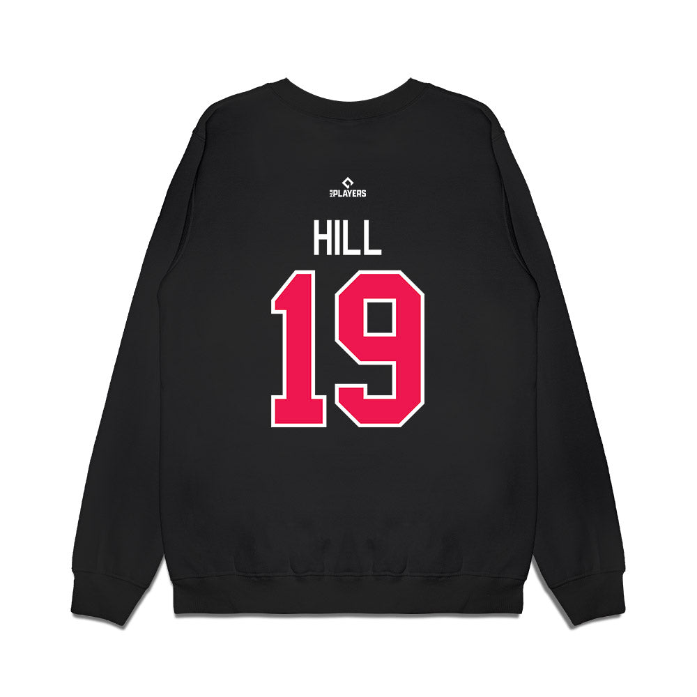 Van Canadians - MILB Baseball : Dasan Hill - Premium Crewneck Sweatshirt-1
