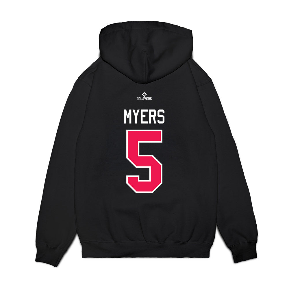 Van Canadians - MILB Baseball : Carson Myers - Premium Hooded Sweatshirt-1