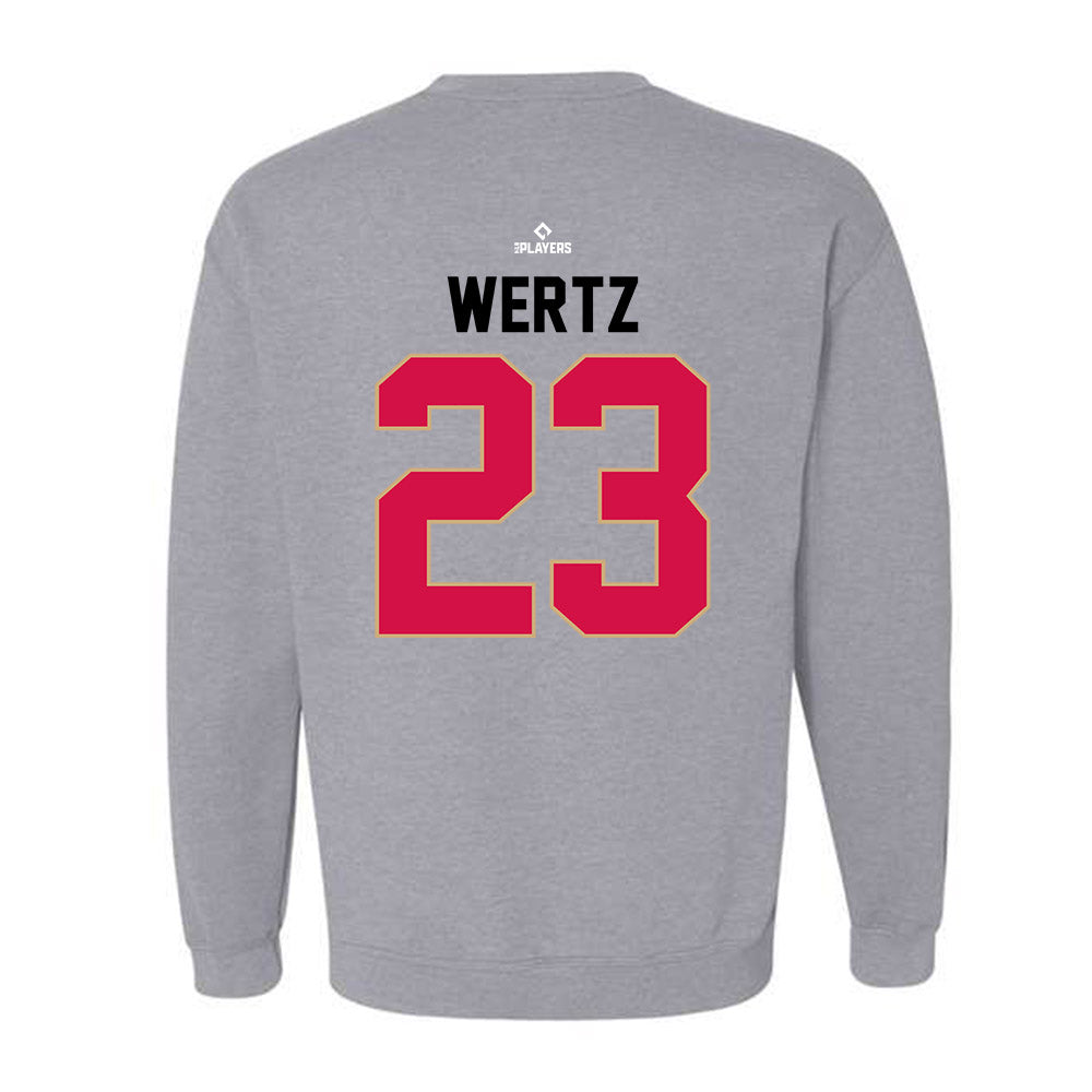 Visalia Rawhide - MILB Baseball : Andrew Wertz - Crewneck Sweatshirt-1