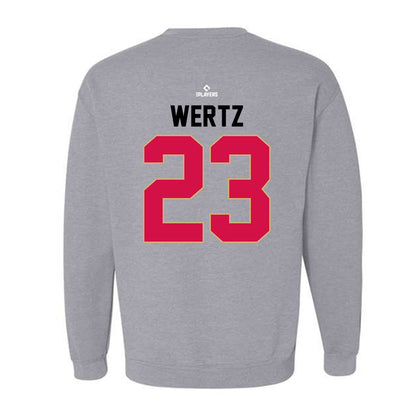 Visalia Rawhide - MILB Baseball : Andrew Wertz - Crewneck Sweatshirt-1