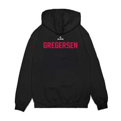 Visalia Rawhide - MILB Baseball : Simon Gregersen - Premium Hooded Sweatshirt-1