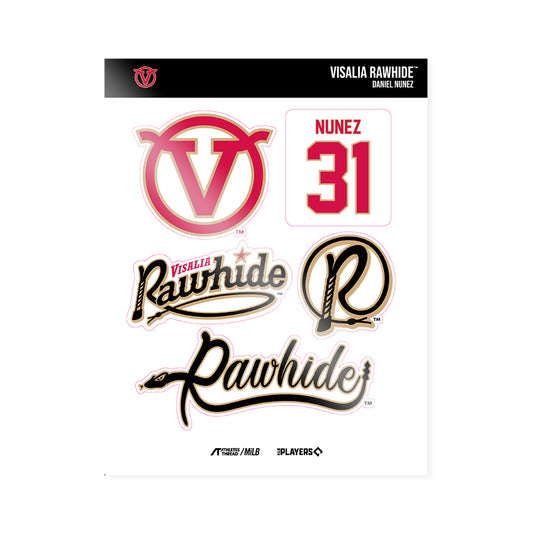 Visalia Rawhide - MILB Baseball : Daniel Nunez - Sticker Sheet-0