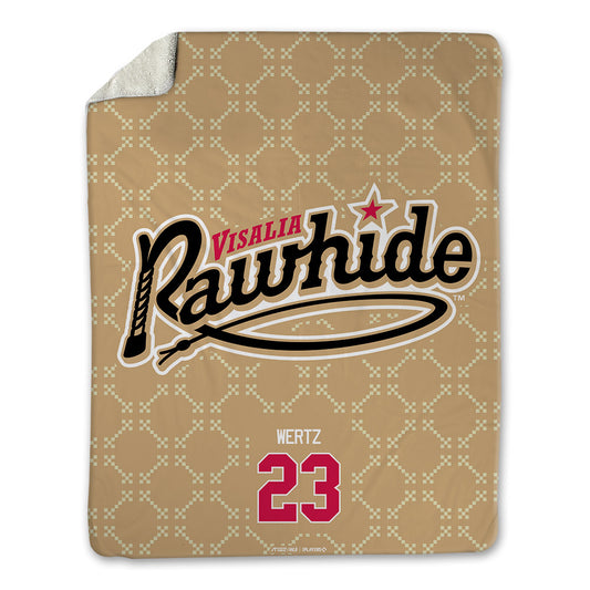 Visalia Rawhide - MILB Baseball : Andrew Wertz - Blanket-0