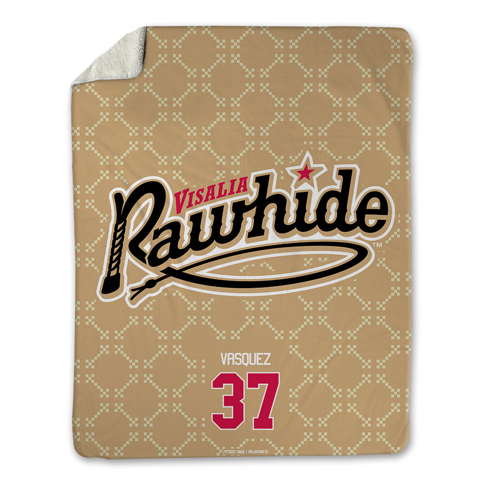 Visalia Rawhide - MILB Baseball : Daury Vasquez - Blanket-0