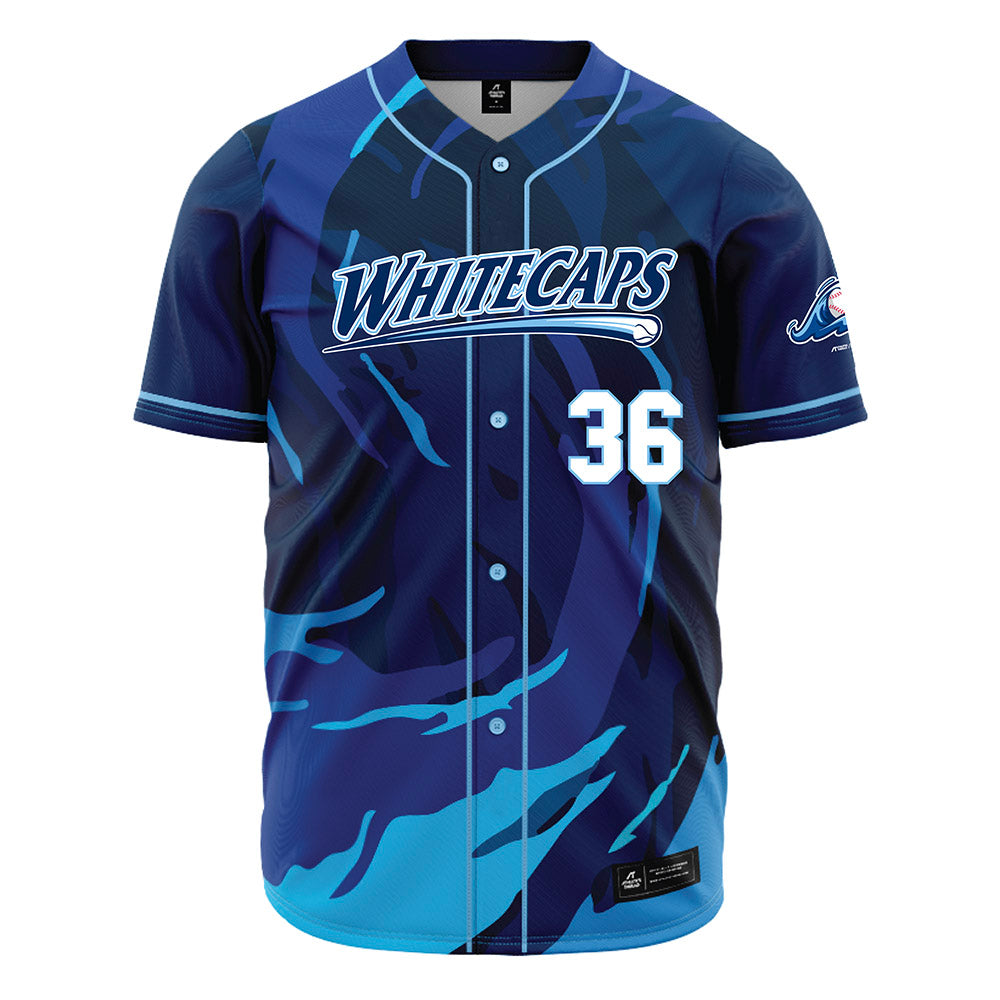 West Michigan Caps - MILB Baseball : Carson Rucker - Jersey-0