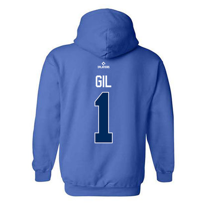 West Michigan Caps - MILB Baseball : Samuel Gil - Hooded Sweatshirt-1