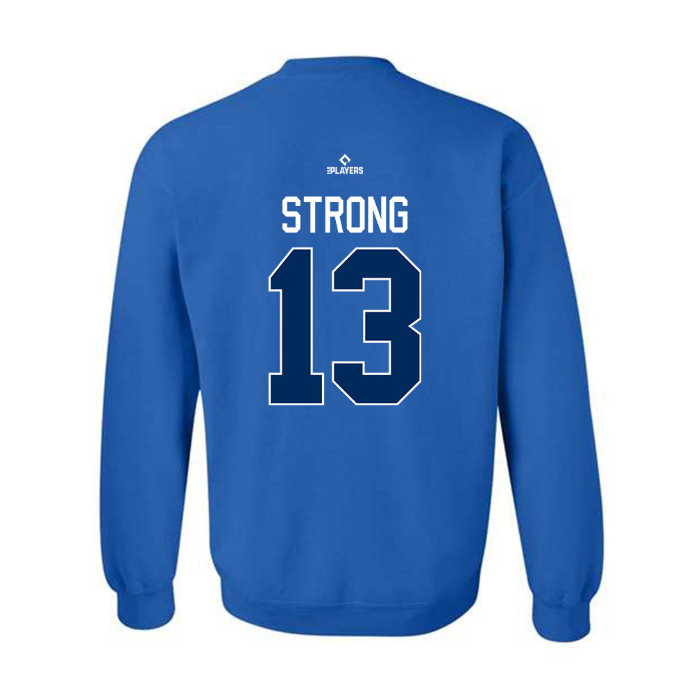 West Michigan Caps - MILB Baseball : Jackson Strong - Crewneck Sweatshirt-1