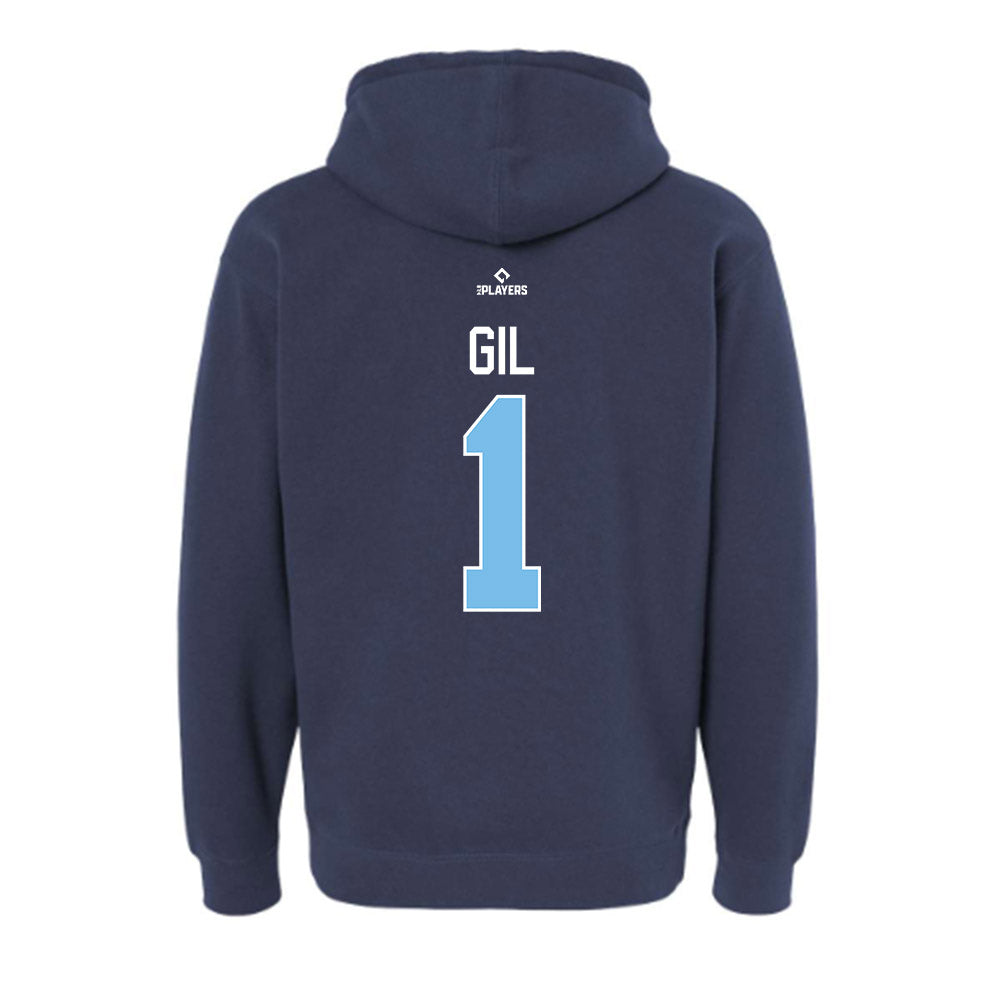 West Michigan Caps - MILB Baseball : Samuel Gil - Hooded Pullover Sweatshirt-1