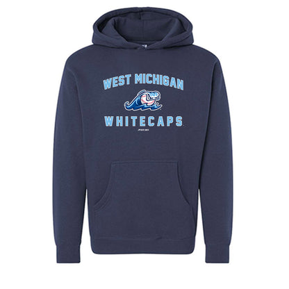 West Michigan Caps - MILB Baseball : Rayner Castillo - Hooded Pullover Sweatshirt-0