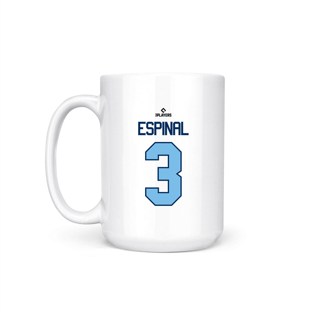 West Michigan Caps - MILB Baseball : Edian Espinal - Coffee Mug-1