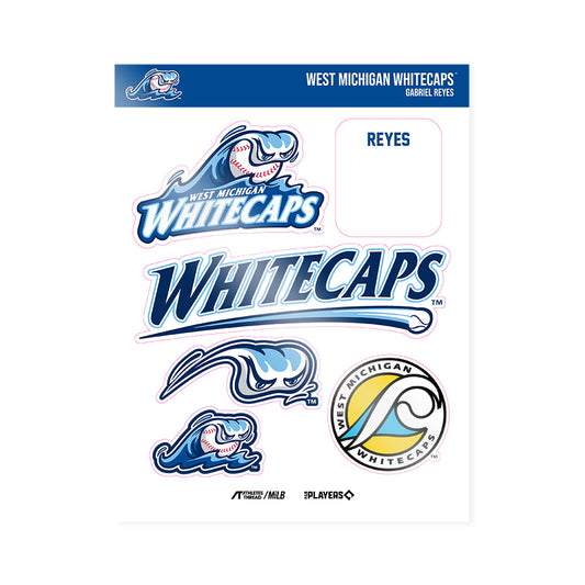 West Michigan Caps - MILB Baseball : Gabriel Reyes - Sticker Sheet-0