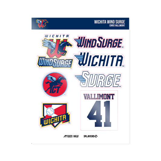 Wichita Wind Surge - MILB Baseball : Chris Vallimont - Sticker Sheet-0