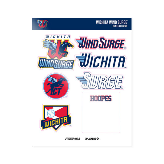 Wichita Wind Surge - MILB Baseball : Hunter Hoopes - Sticker Sheet-0