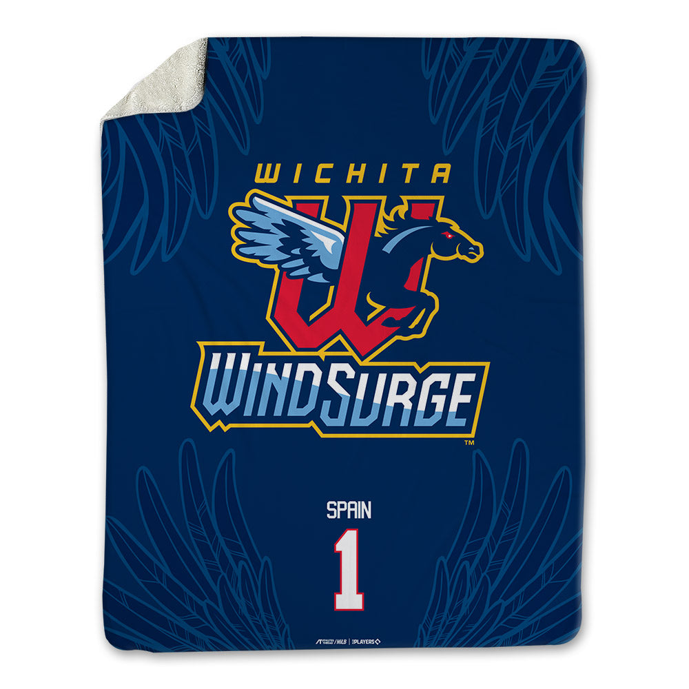 Wichita Wind Surge - MILB Baseball : Garrett Spain - Blanket-0