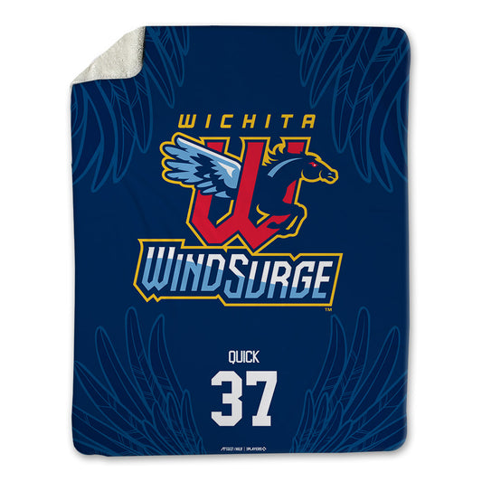 Wichita Wind Surge - MILB Baseball : Riley Quick - Blanket-0