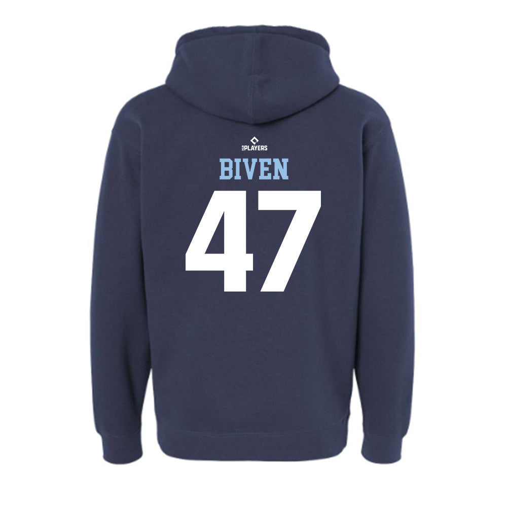 Wilmington Blue Rocks - MILB Baseball : Tucker Biven - Hooded Pullover Sweatshirt-1