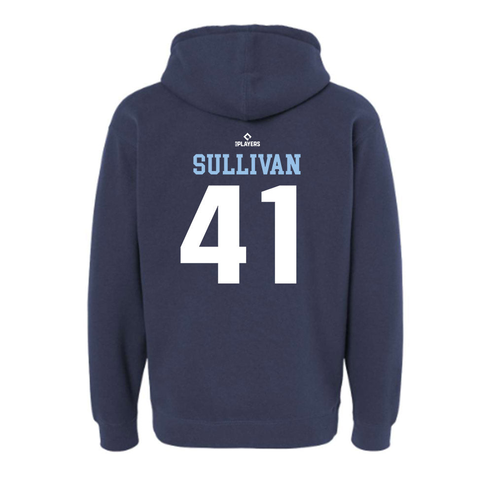 Wilmington Blue Rocks - MILB Baseball : Liam Sullivan - Hooded Pullover Sweatshirt-1