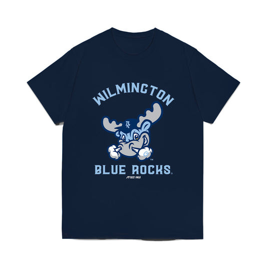 Wilmington Blue Rocks - MILB Baseball : Baron Stuart - Comfort Colors T-Shirt-0