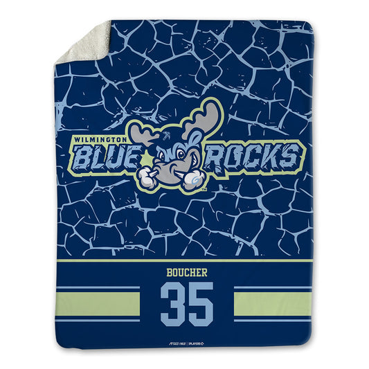 Wilmington Blue Rocks - MILB Baseball : Adam Boucher - Blanket-0
