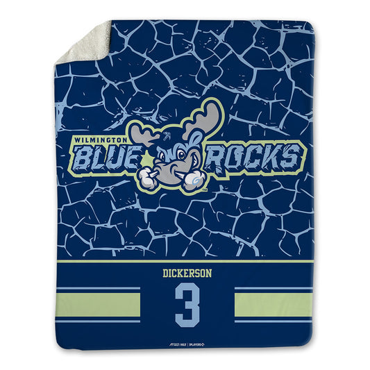 Wilmington Blue Rocks - MILB Baseball : Luke Dickerson - Blanket-0