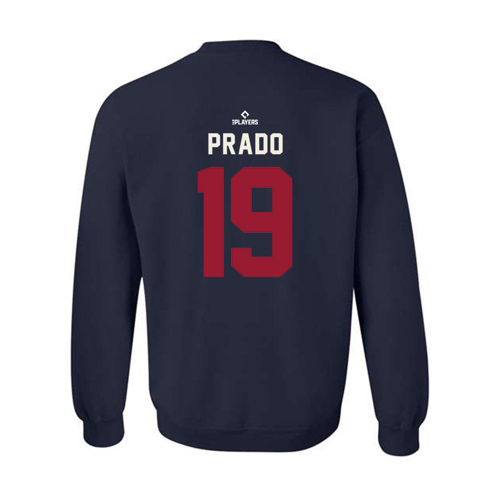 Wilson Warbirds - MILB Baseball : Eric Prado - Crewneck Sweatshirt-1
