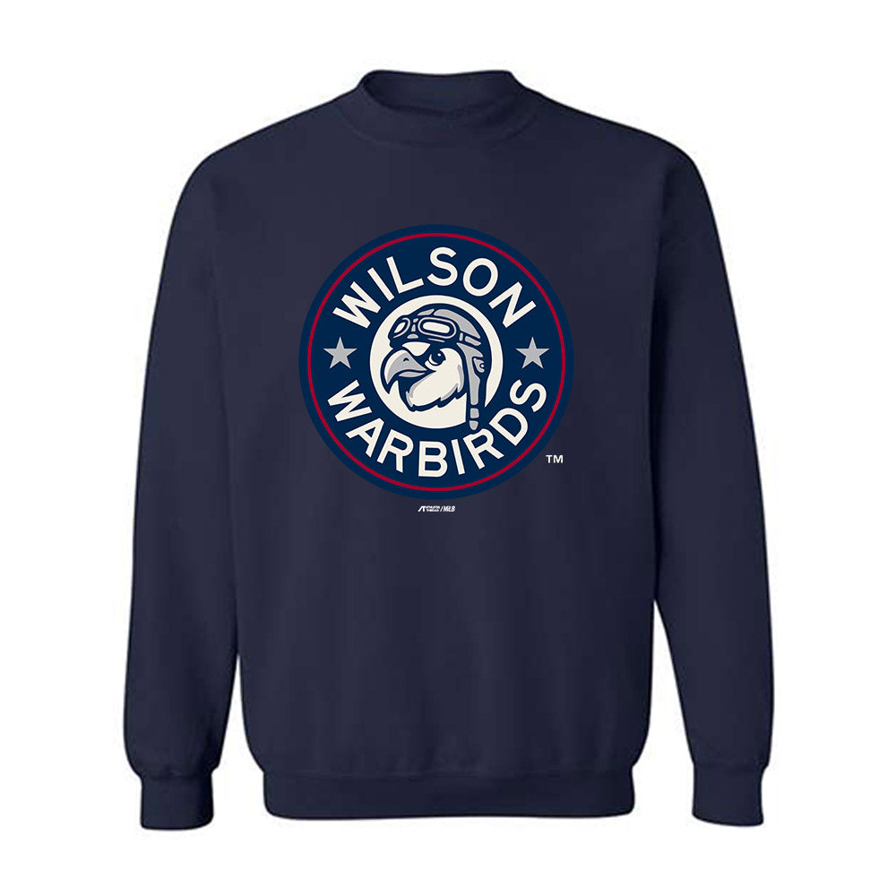 Wilson Warbirds - MILB Baseball : Cesar Espinal - Crewneck Sweatshirt-0