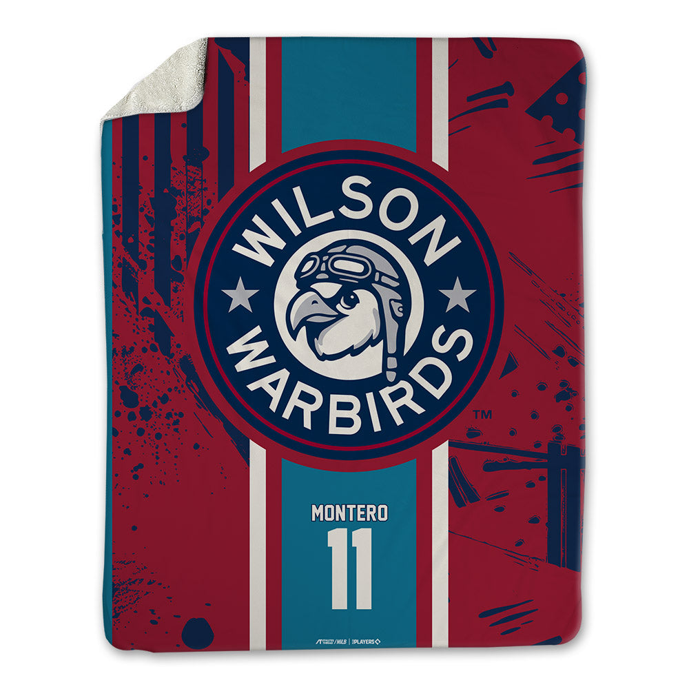 Wilson Warbirds - MILB Baseball : Frederi Montero - Blanket-0