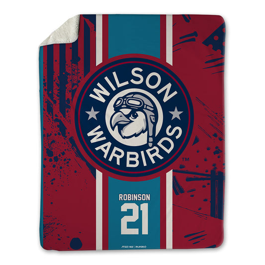 Wilson Warbirds - MILB Baseball : Hayden Robinson - Blanket-0