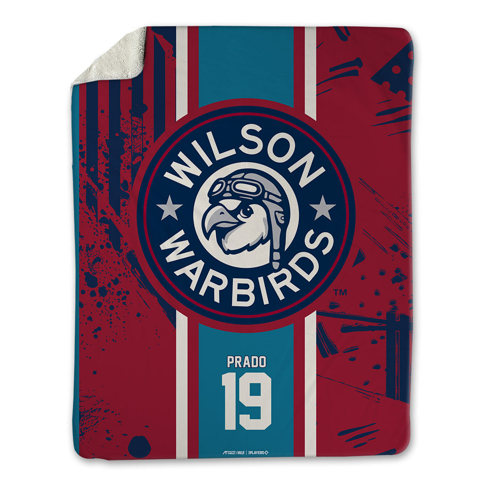 Wilson Warbirds - MILB Baseball : Eric Prado - Blanket-0
