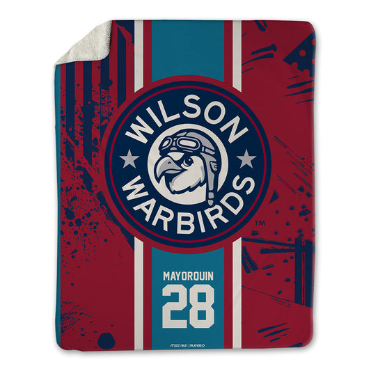 Wilson Warbirds - MILB Baseball : Diustin Mayorquin - Blanket-0