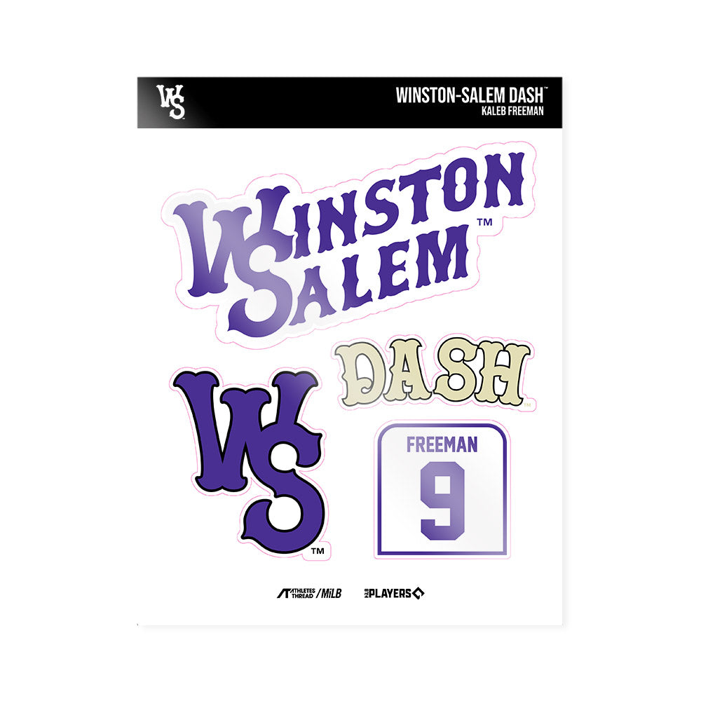 WS Dash - MILB Baseball : Kaleb Freeman - Sticker Sheet-0