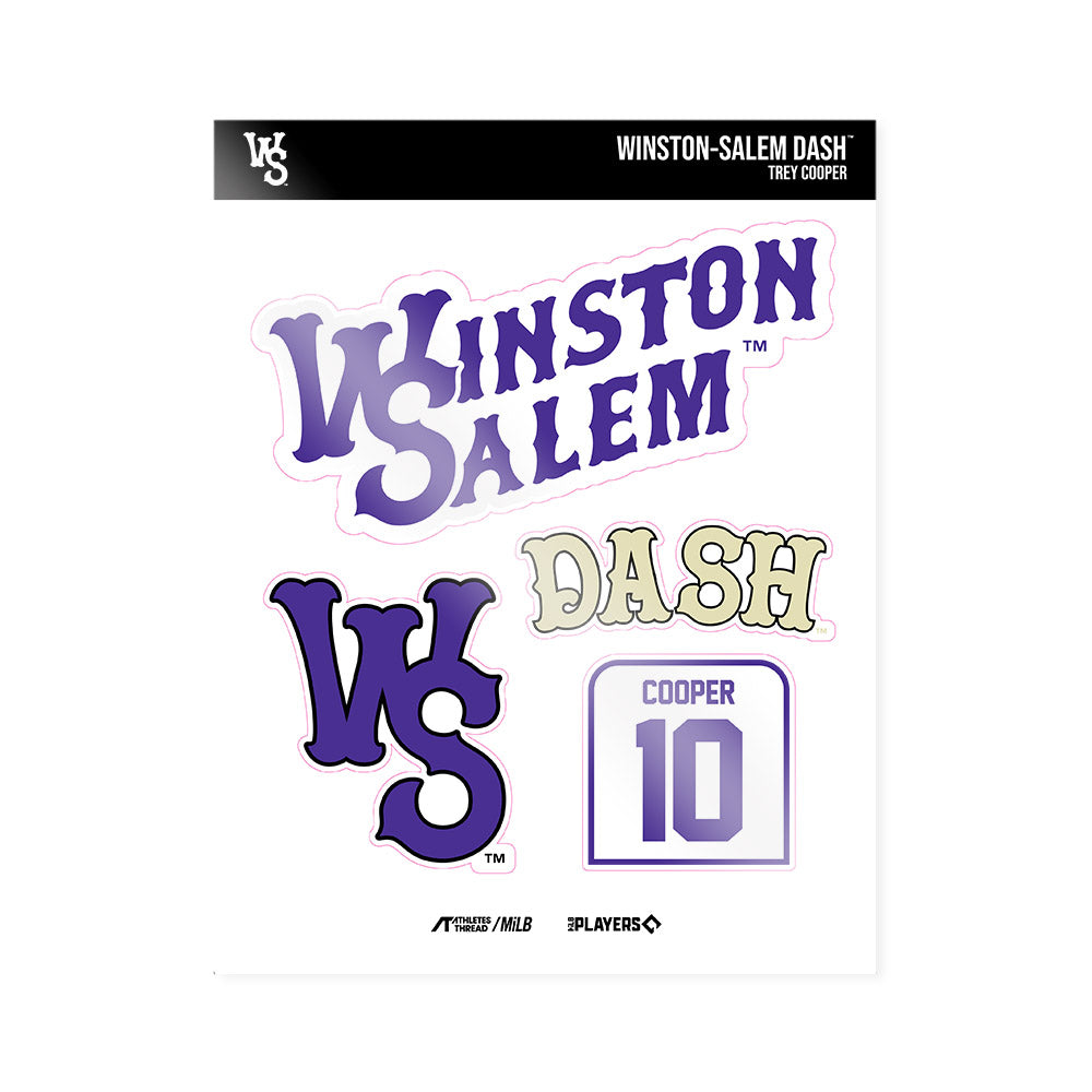WS Dash - MILB Baseball : Trey Cooper - Sticker Sheet-0