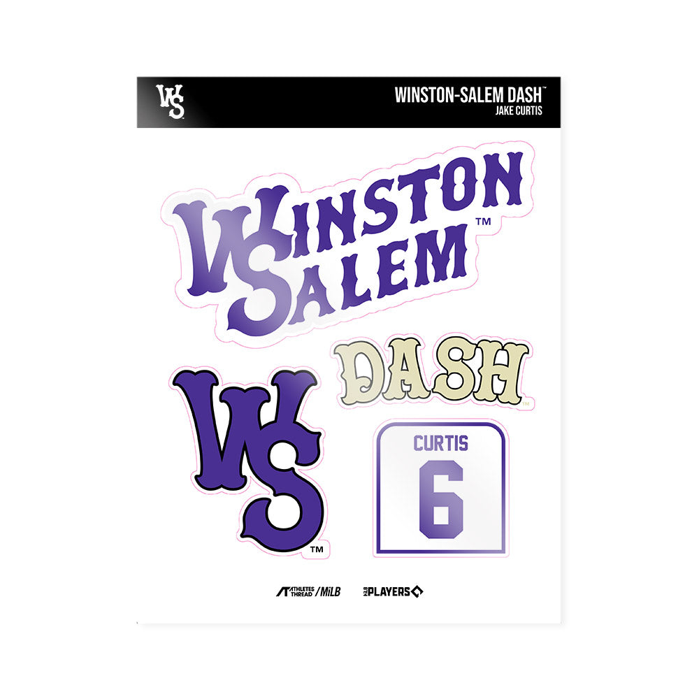 WS Dash - MILB Baseball : Jake Curtis - Sticker Sheet-0