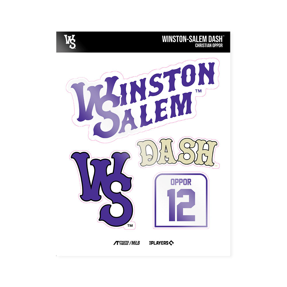 WS Dash - MILB Baseball : Christian Oppor - Sticker Sheet-0