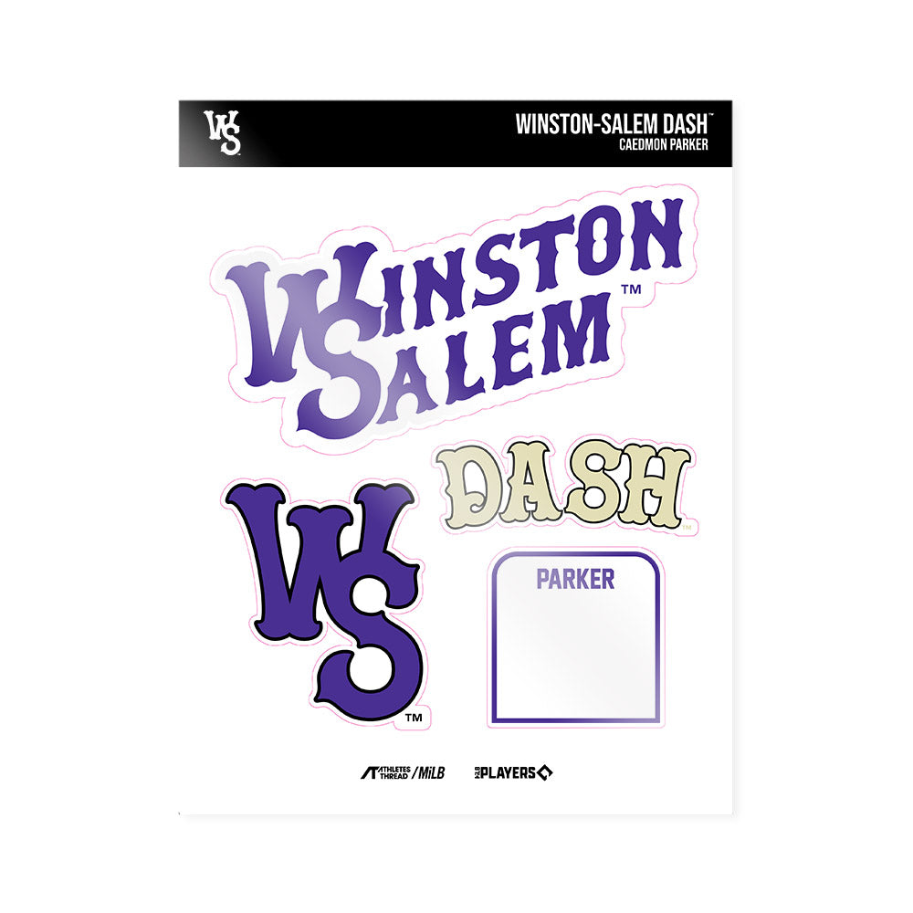 WS Dash - MILB Baseball : Caedmon Parker - Sticker Sheet-0