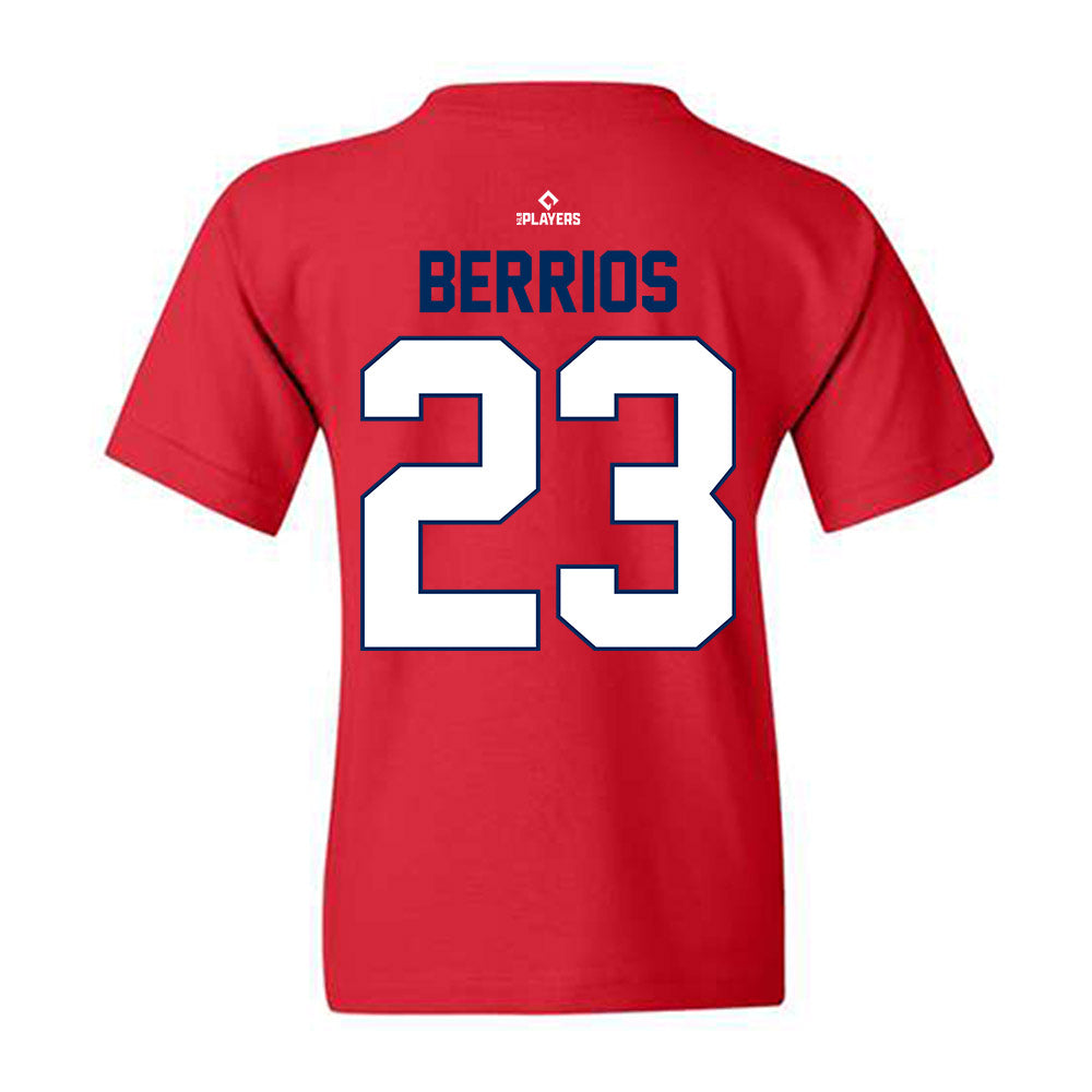 Worcester WooSox - MILB Baseball : Osvaldo Berrios - Youth T-Shirt-1