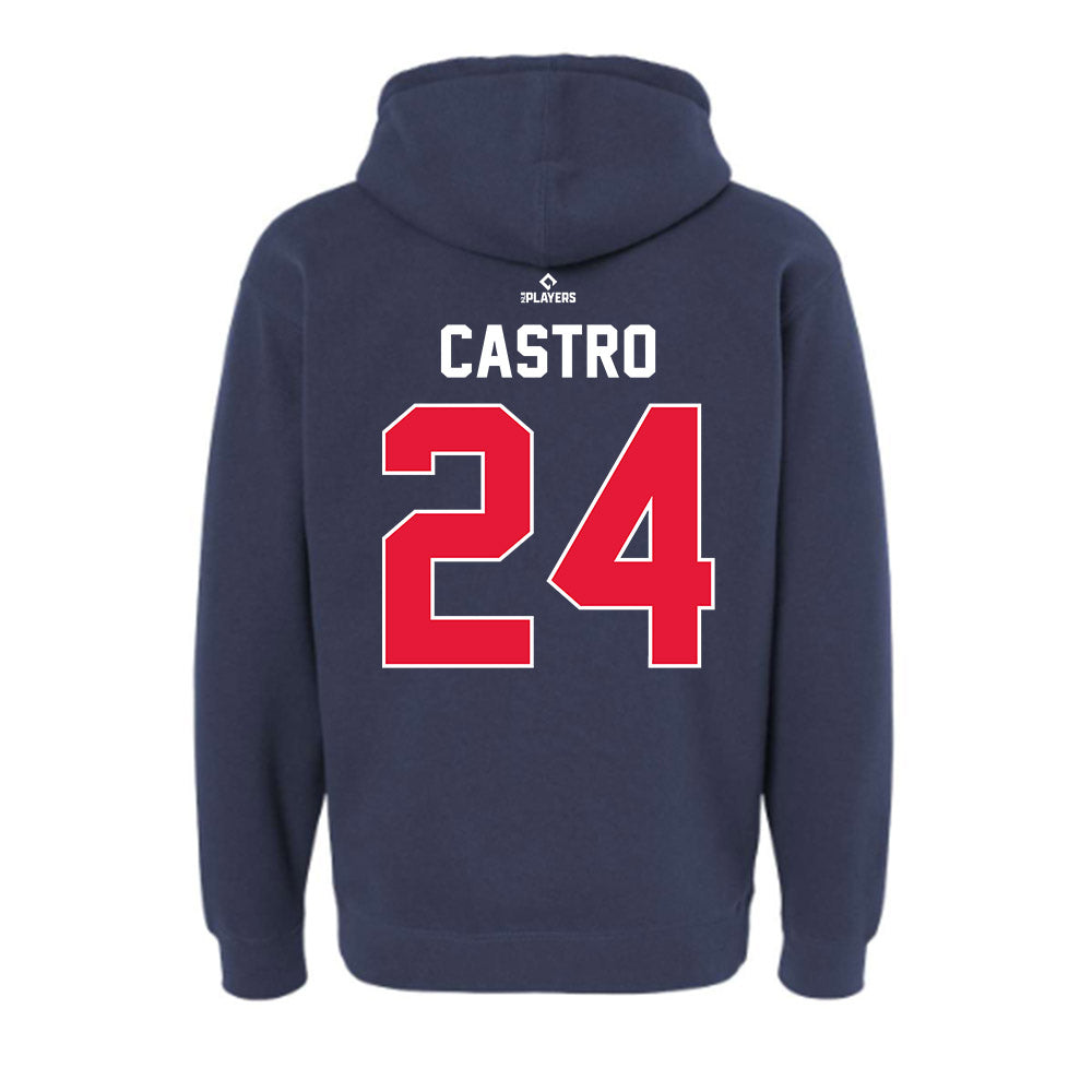 Worcester WooSox - MILB Baseball : Allan Castro - Hooded Pullover Sweatshirt-1