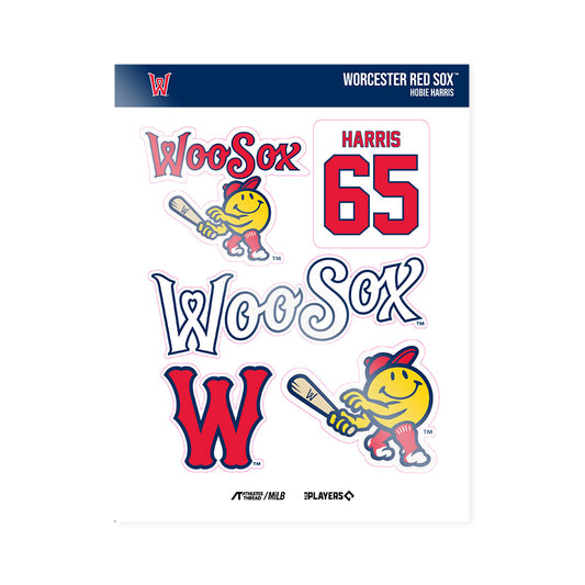 Worcester WooSox - MILB Baseball : Hobie Harris - Sticker Sheet-0