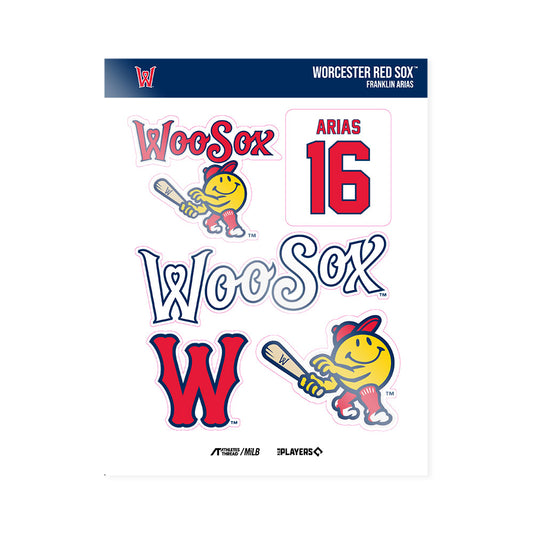 Worcester WooSox - MILB Baseball : Franklin Arias - Sticker Sheet-0