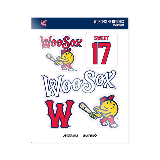 Worcester WooSox - MILB Baseball : Devin Sweet - Sticker Sheet-0