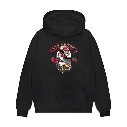 Texas Tech - NCAA Football : Sheridan Wilson - Caricature Premium Hooded Sweatshirt-0