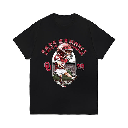 Oklahoma - NCAA Football : Tate Sandell - Bobblehead Comfort Colors T-Shirt-0
