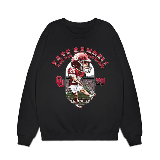 Oklahoma - NCAA Football : Tate Sandell - Bobblehead Premium Crewneck Sweatshirt-0