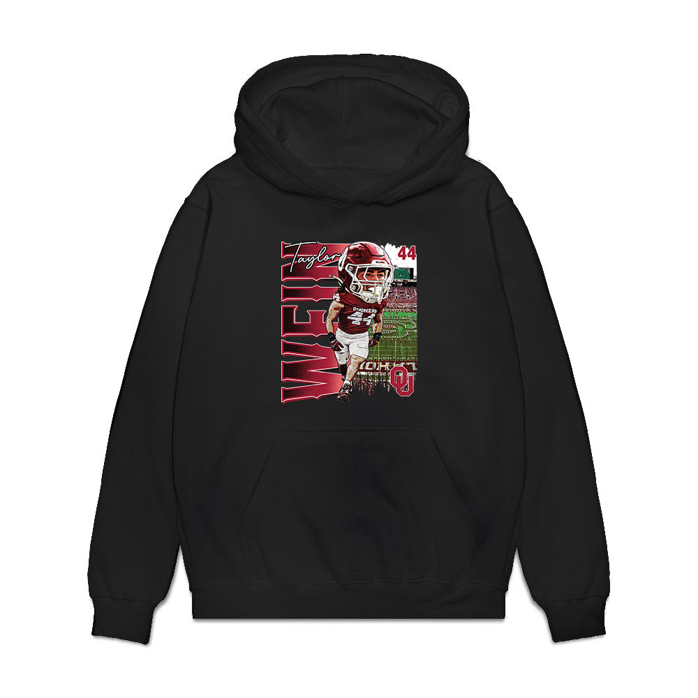 Oklahoma - NCAA Football : Taylor Wein - Bobblehead Premium Hooded Sweatshirt-0